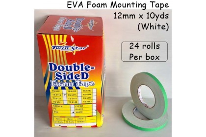 Twin Star Double Sided EVA Foam Mounting Tape [white]